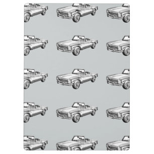Mercedes Benz 280 SL Convertible Car Illustration Clipboard