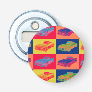 Mercedes Benz 300 SL Convertible Pop Art Bottle Opener