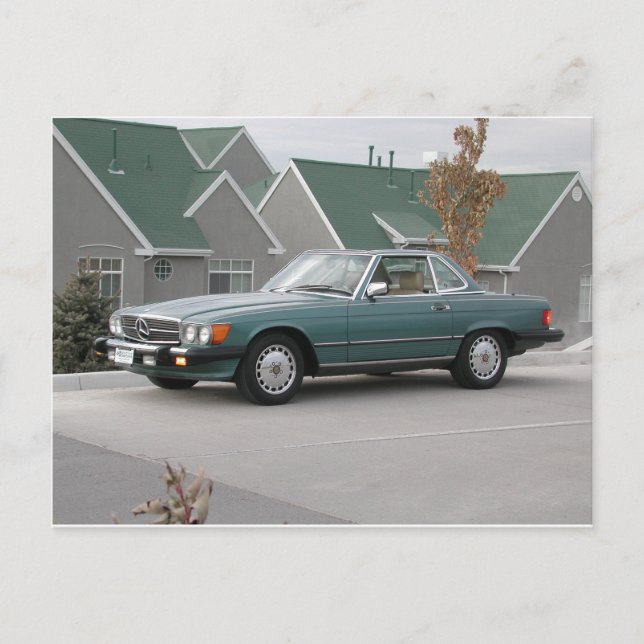Mercedes-Benz 560 SL Roadster Postcard (Front)