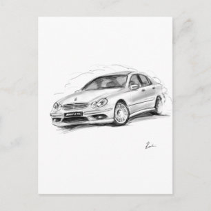 Mercedes-Benz C55 AMG Postcard