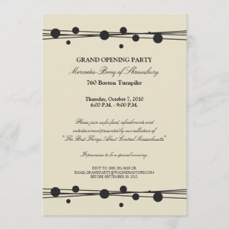 Mercedes-Benz Grand Opening Invitation