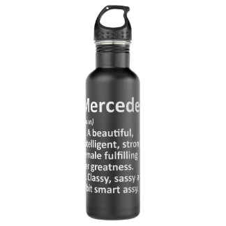 MERCEDES Definition Personalised Name Funny Christ 710 Ml Water Bottle