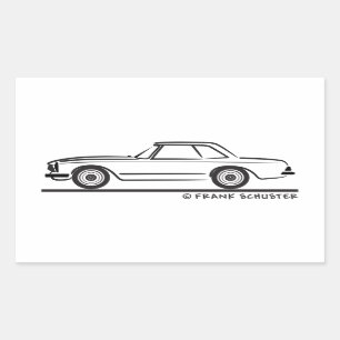Mercedes SL Pagoda Hardtop Rectangular Sticker