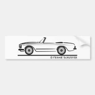 Mercedes SL Pagode Pagoda Kabrio Bumper Sticker