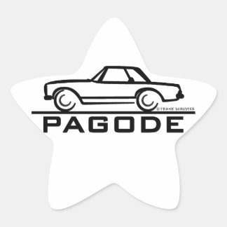 Mercedes SL Pagode with Script Star Sticker