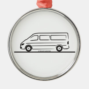 Mercedes Sprinter Metal Tree Decoration
