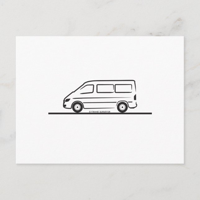 Mercedes Sprinter Short Wheelbase Postcard (Front)