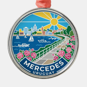 Mercedes Uruguay Metal Tree Decoration