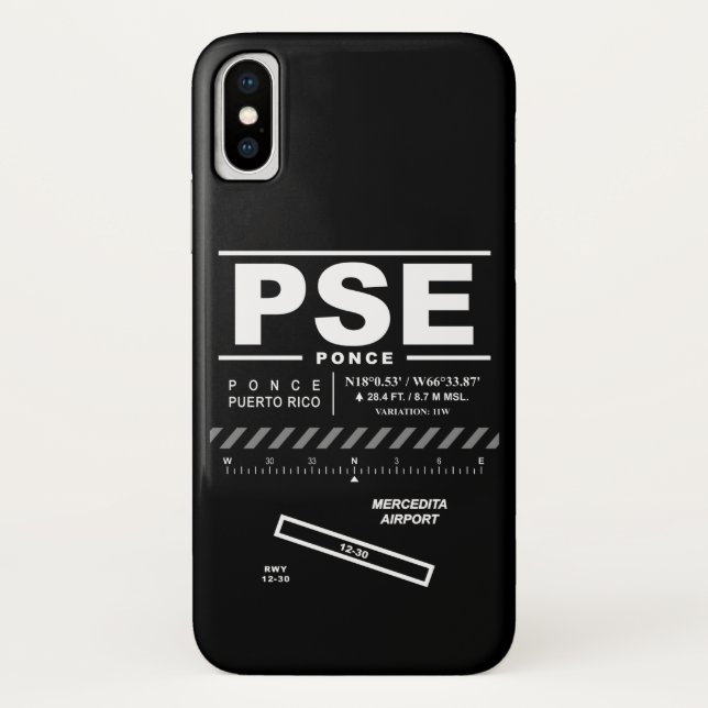 Mercedita Airport PSE Case-Mate iPhone Case (Back)