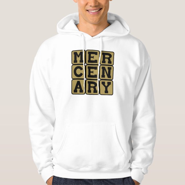 Mercenary, Muscle for Hire Hoodie (Front)