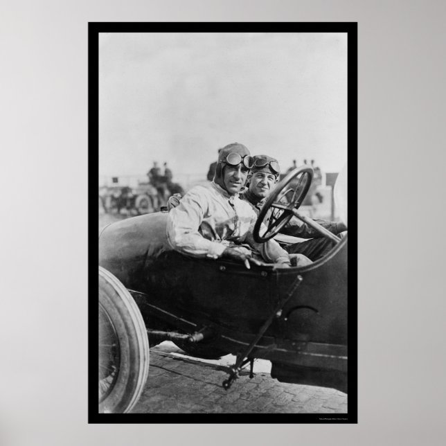 Mercer Auto Race Drivers 1916 Poster (Front)