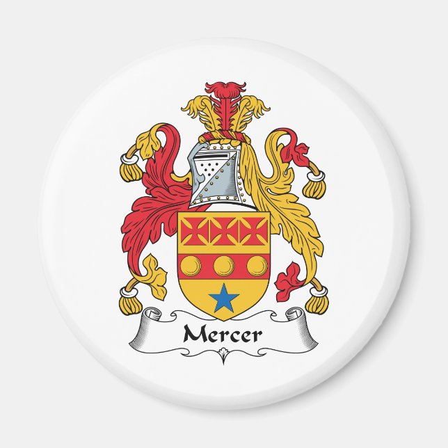 Mercer Family Crest Magnet (Front)