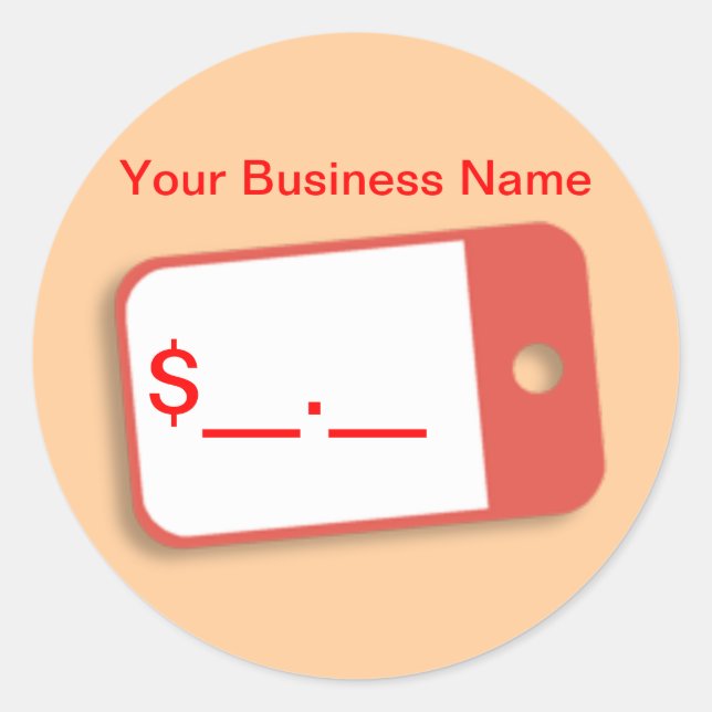 Merchandise Price Tags (Front)