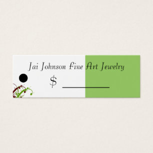 Merchandise Price Tags (Olive Green/Red)