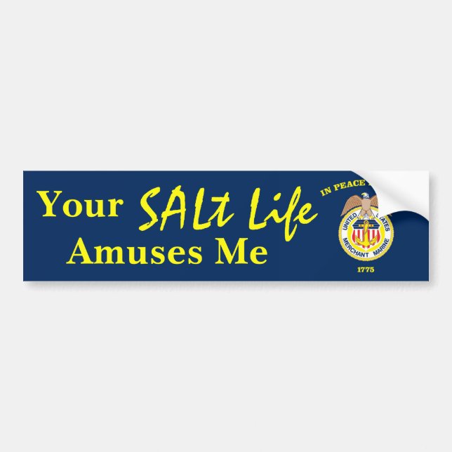 Merchant Marine Bumper Sticker (Front)