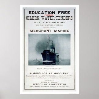 Merchant Marine Recruiting Poster (US02056)