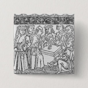 Merchants and Moneylenders 15 Cm Square Badge