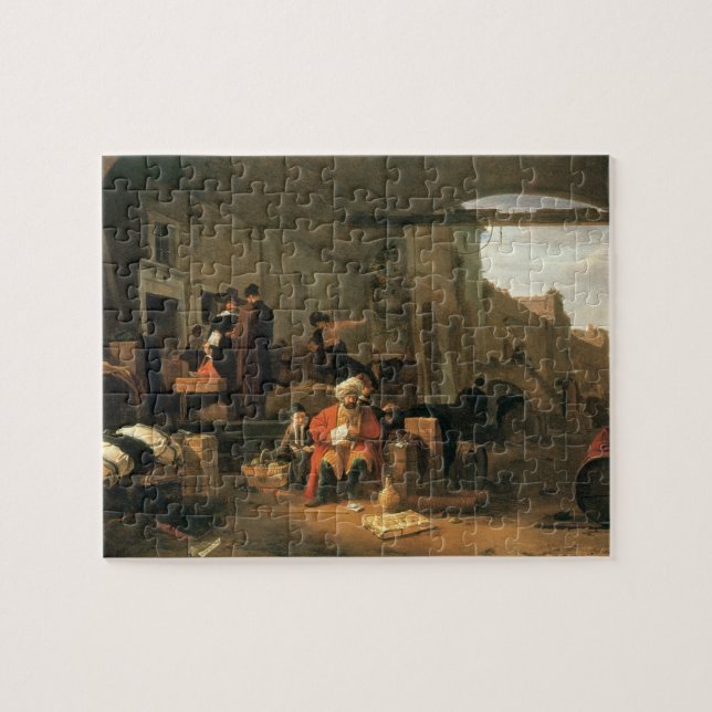 Merchants from Holland and the Middle East trading Jigsaw Puzzle (Horizontal)