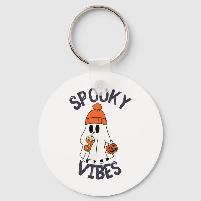 Merchlov3rs Uni-adults Halloween Modern  Key Ring (Front)