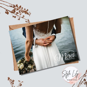 Merci Beacoup Photo Wedding Thank You