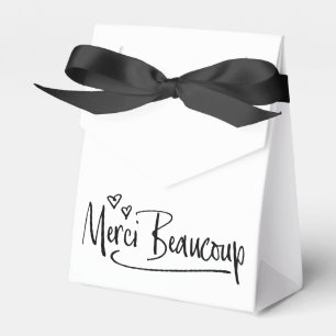 "Merci Beaucoup" Paris Doodle Sketch Baby Shower Favour Box
