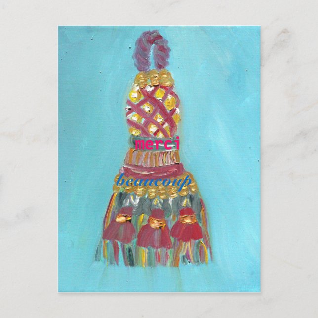 merci beaucoup postcard (Front)