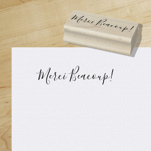 Merci Beaucoup   Thank you very much (in French ) Rubber Stamp