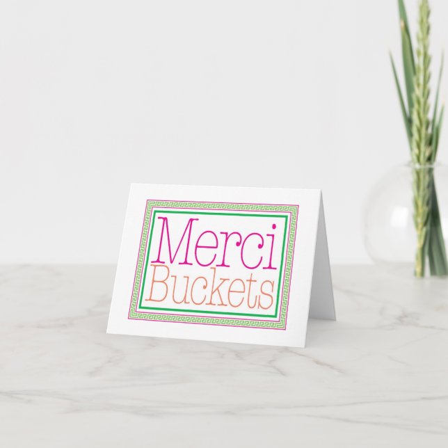 Merci Buckets - Thank you card (Front)