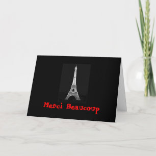 Merci Eiffel Thank You Card