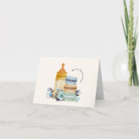 Merci Macarons & Milk Blue Baby Shower