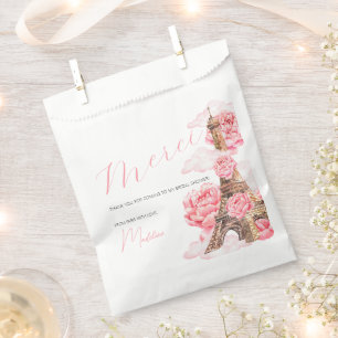 Merci Paris Bridal Shower Thank You Favour Bags