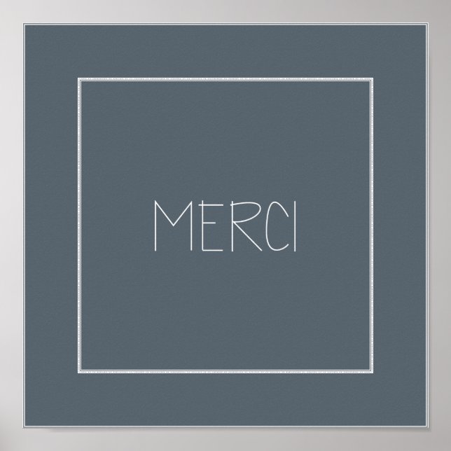 MERCI - Thank You Poster (Front)