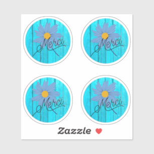Merci, Thank you Sticker