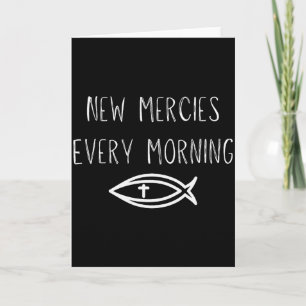 Mercies Jesus Christian Prayers Mens Womens  Card