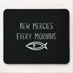 Mercies Jesus Christian Prayers Mens Womens Mouse Pad