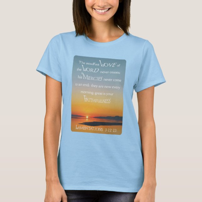 Mercies Never End t-shirt (Front)