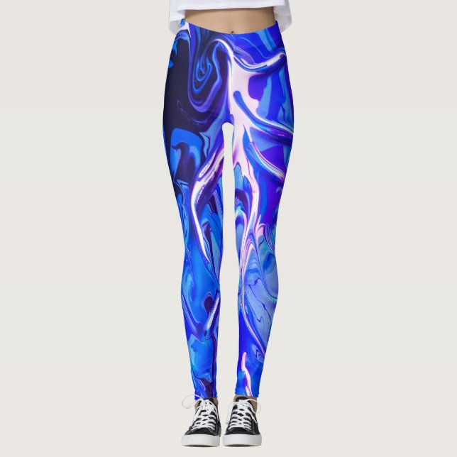 Mercurial Pour Blue Miami Leggings (Front)