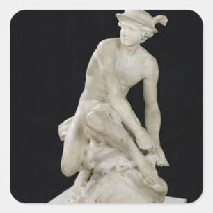 Mercury Attaching his Winged Sandals, 1744 Square Sticker
