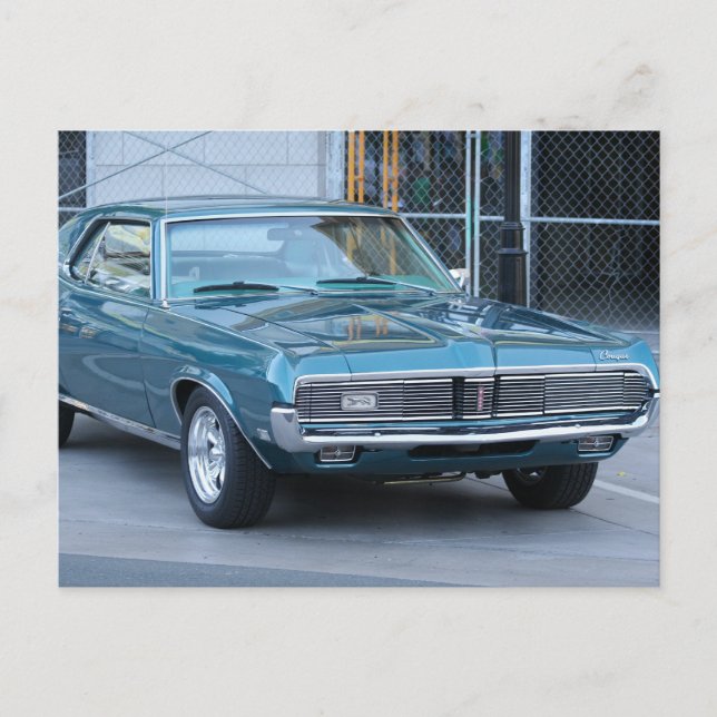 Mercury Cougar Automobile Postcard (Front)