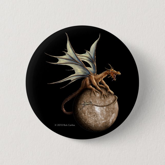 Mercury Dragon Button (Front)