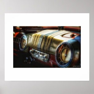 Mercury Eight Dashboard Poster Print