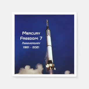 Mercury Freedom 7 - 60th Anniversary Napkin