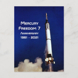 Mercury Freedom 7 - 60th Anniversary Postcard