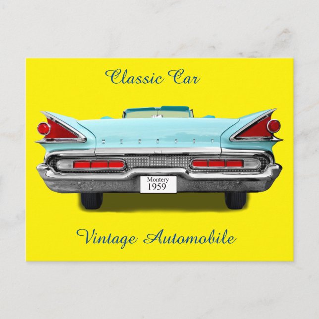 Mercury Monterey 1959 Postcard (Front)