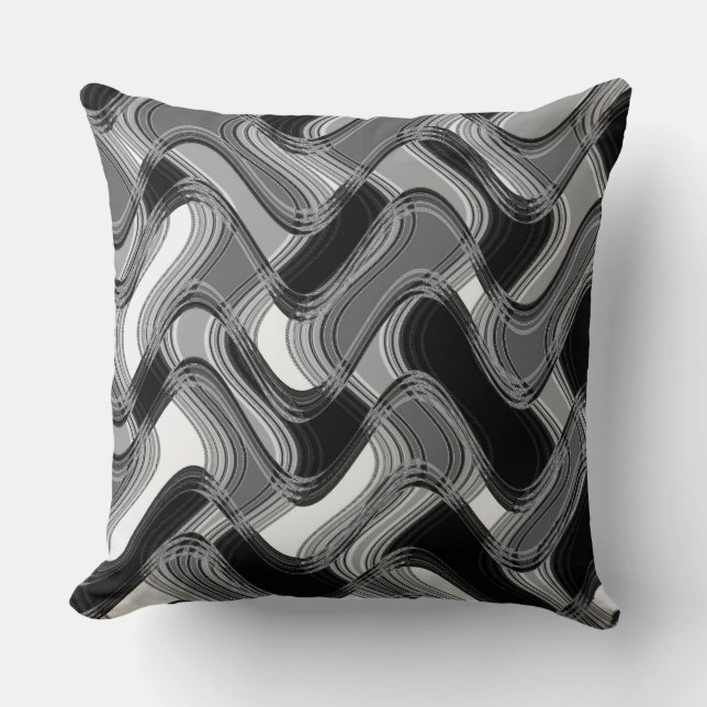 Mercury & Sable Square Throw Pillow (Front)