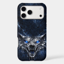 Mercury Wolf Blue Sapphire Eyes Glacial
