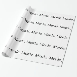 Merde wrapping paper for ballet dancers