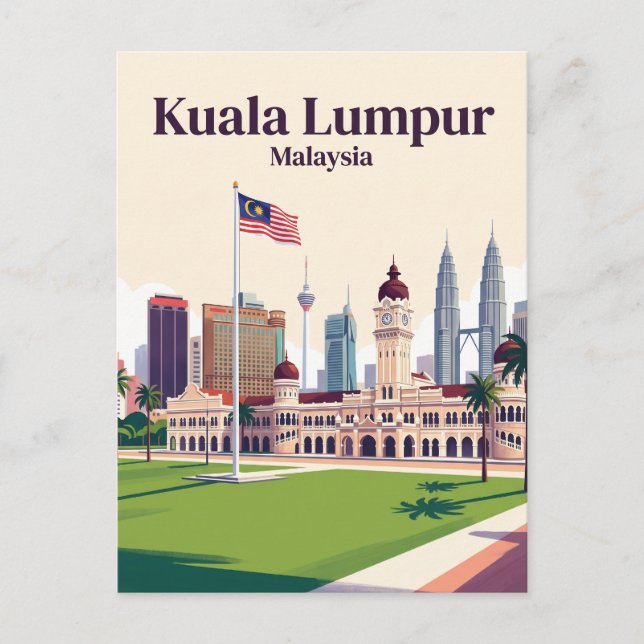 Merdeka Square, Kuala Lumpur, Malaysia Postcard (Front)
