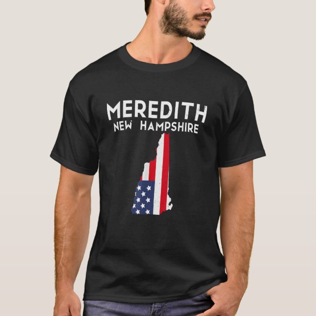 Meredith New Hampshire USA State America Travel T-Shirt (Front)