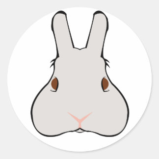 Merely a Rabbit Classic Round Sticker